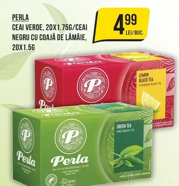 CEAI VERDE, 20X1.75G/CEAI NEGRU CU COAJĂ DE LĂMÂIE, 20X1.5G
