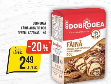 FAINĂ ALBĂ TIP 000 PENTRU COZONAC