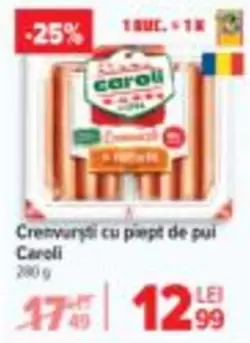 Cremvursti cu piept de pui