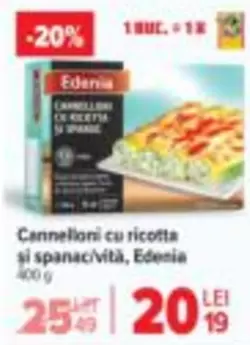 Cannelloni cu ricotta si spanac