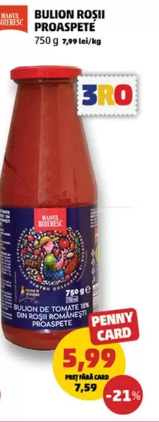 BULION ROȘII PROASPETE