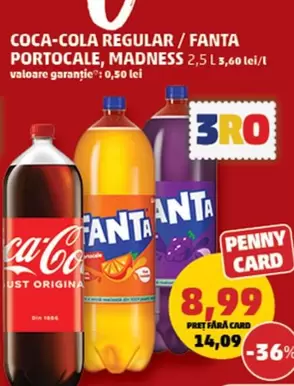 Coca Cola - COCA-COLA REGULAR / FANTA PORTOCALE, MADNESS