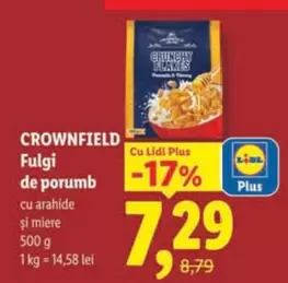 Fulgi de porumb cu arahide și miere