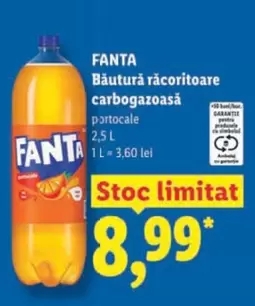 Băutură răcoritoare carbogazoasă portocale