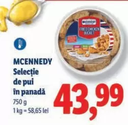 Selecție de pui în panadă