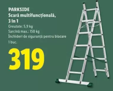 Scară multifuncțională, 3 în 1