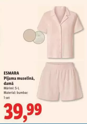 Pijama muselină, damă