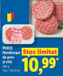 Hamburger de porc și vită