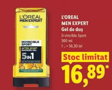 L'Oreal - MEN EXPERT Gel de duș Invincible Sport 5IN1