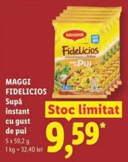 Supă instant cu gust de pui