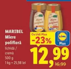 Miere polifloră lichidă / cremă