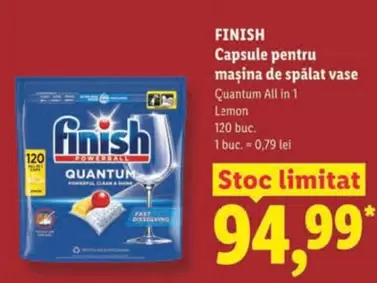 Capsule pentru masina de spalat vase Quantum All In 1 Lemon