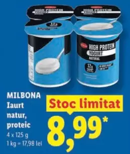 Iaurt natur, proteic