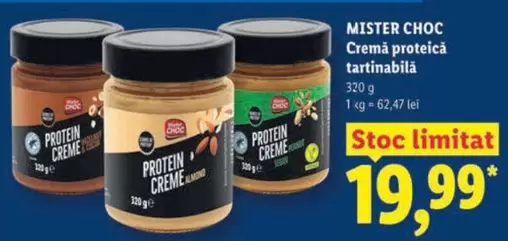 Cremă proteică tartinabilă