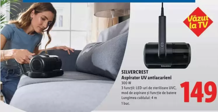 Aspiratorator UV anticarlemi