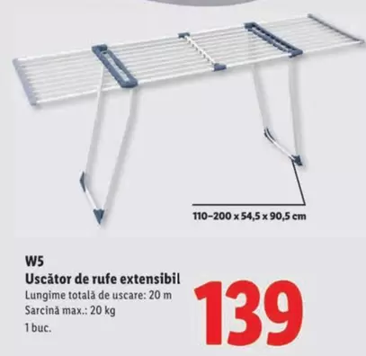 Total - Uscător de rufe extensibil
