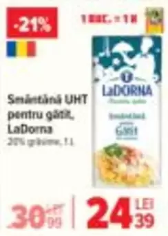 Ladorna - Smântână UHT pentru gătit