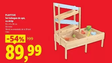 Set tobogan de apa, cu nisip