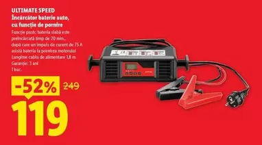 Încărcător baterie auto, cu funcție de pornire