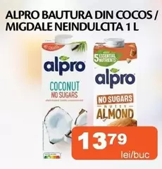 Alpro - BAUTURA DIN COCOS / MIGDALE NEINDULCITA 1 L