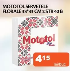 SERVETELE FLORALE 33*33 CM 2 STR 40 B