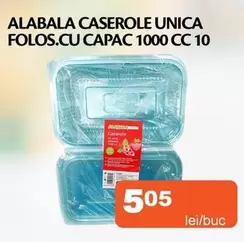 Unica - CAזרOLE UNICA FOLOS.CU CAPAC 1000 CC 10
