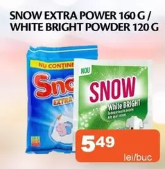 SNOW EXTRA POWER 160 G / WHITE BRIGHT POWDER 120 G