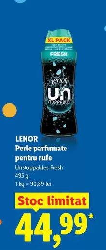 Perle parfumate pentru rufe Unstoppables Fresh