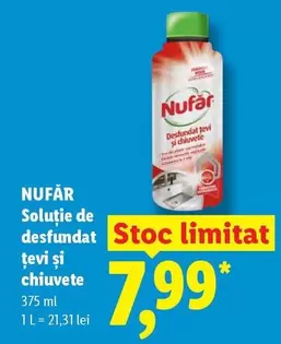 Soluție de desfundat țevi și chiuvete