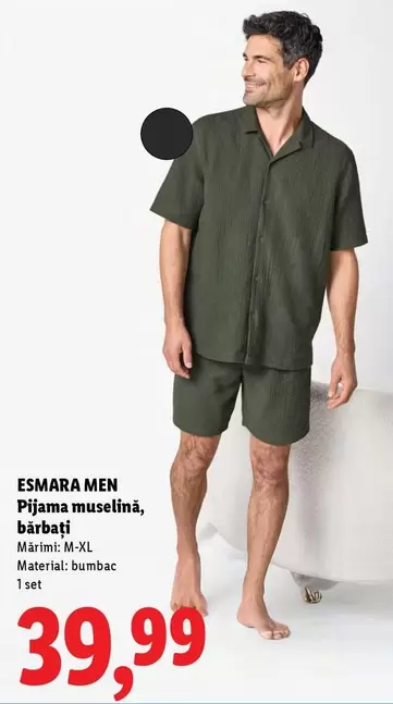 Pijama muselină, bărbați