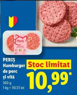 Hamburger de porc și vită