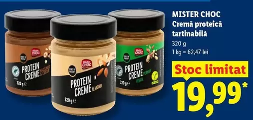 Cremă proteică tartinabilă