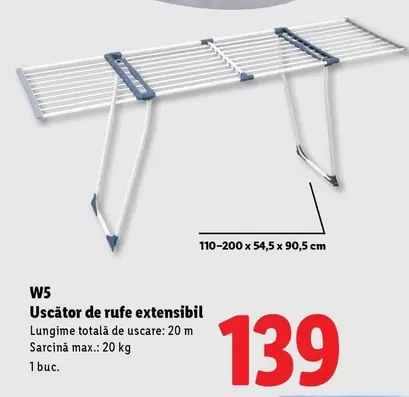 Total - Uscător de rufe extensibil