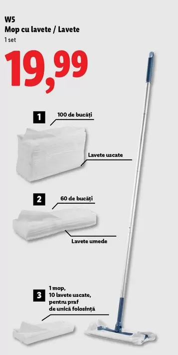 Mop cu lavete / Lavete