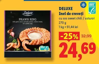 Frozen - Inel de creveți cu sos sweet chili / usturoi