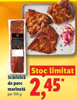 Scăricică de porc marinată