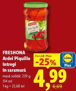 Ardei Piquillo intregi in saramura