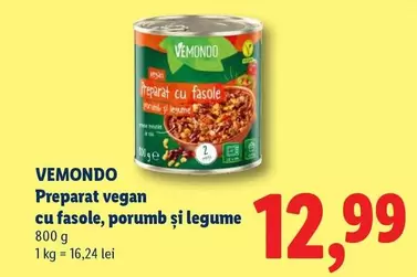 Preparat vegan cu fasole, porumb și legume