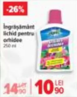 Îngrășământ lichid pentru orhidee