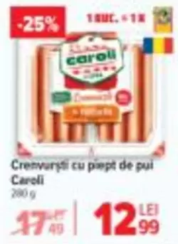 Crenvursti cu piept de pui