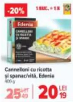 Cannelloni cu ricotta si spanac