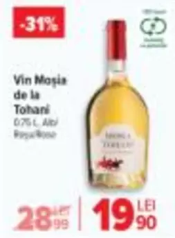 Vin Moșia de la Tohani