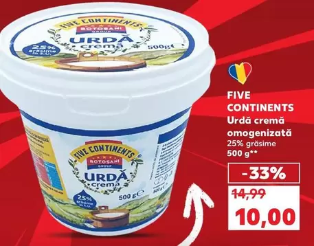 Urda cremă omogenizată