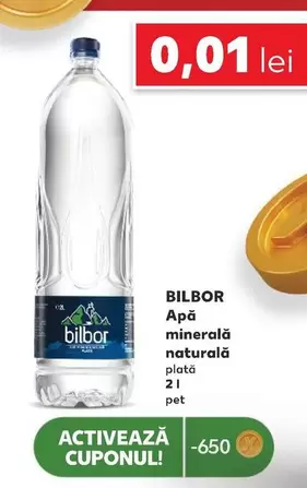 Apă minerală naturală plată