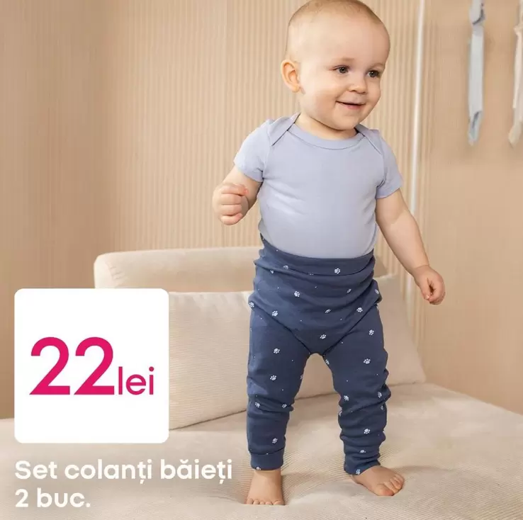 Set colanți băieți