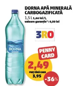 APĂ MINERALĂ CARBOGAZIFICATĂ