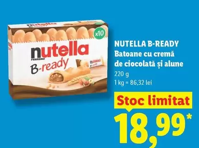 Nutella - Batoane cu cremă de ciocolată și alune