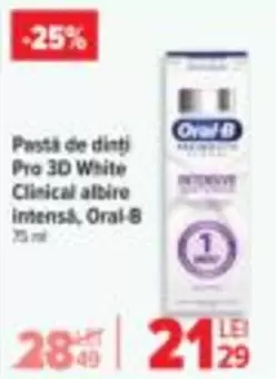 Pastă de dinți Pro 3D White Clinical albire intensă