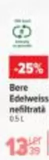 Bere Edelweiss nefiltrată