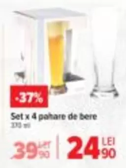 Set x 4 pahare de bere